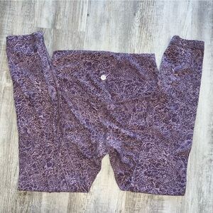Lululemon Purple Flower Align Leggings